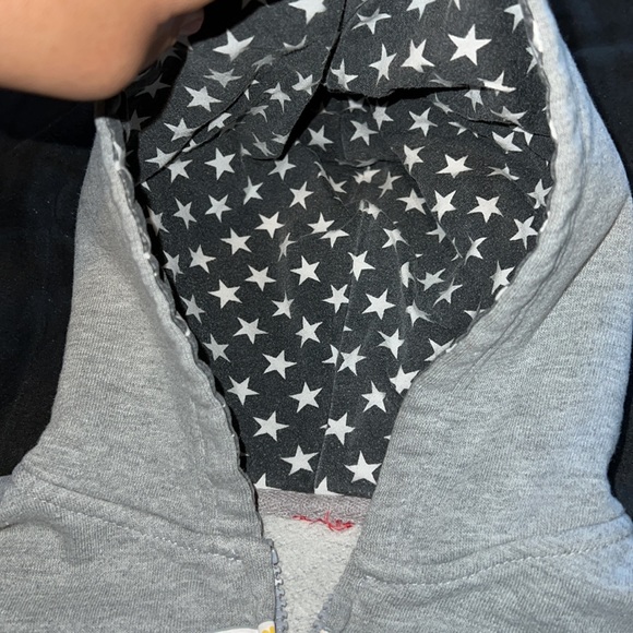 Paul Frank Kid Boy Youth Gray Zip Up Sweater Hoodie - Picture 3 of 6